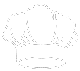 Cartoon chefs hat