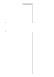 Cartoon Christian cross