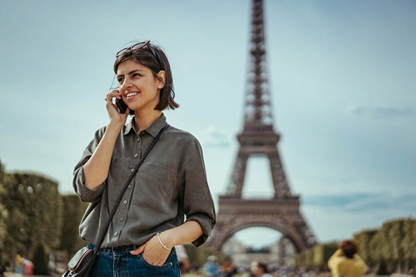 Young woman in Paris